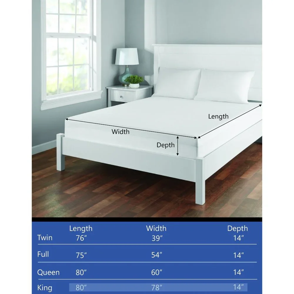 Mainstays ProChill Waterproof Cooling Fitted Mattress Protector, King